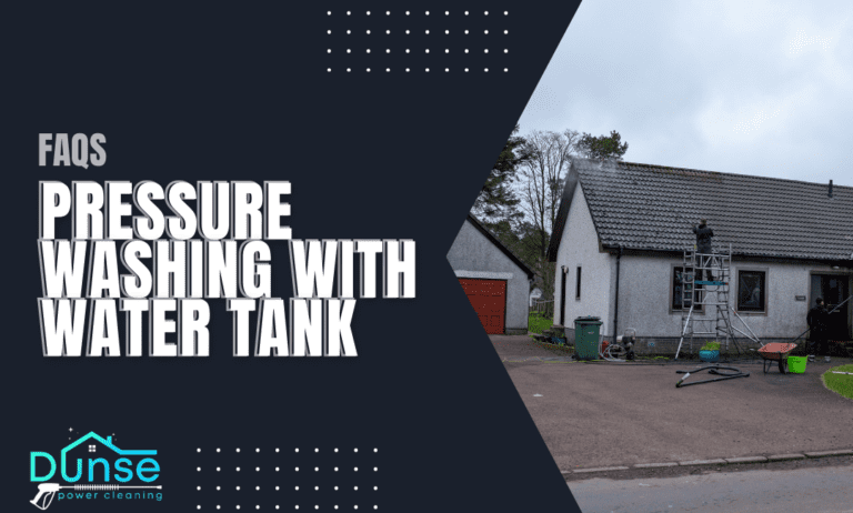 Pressure Washing with Water Tank