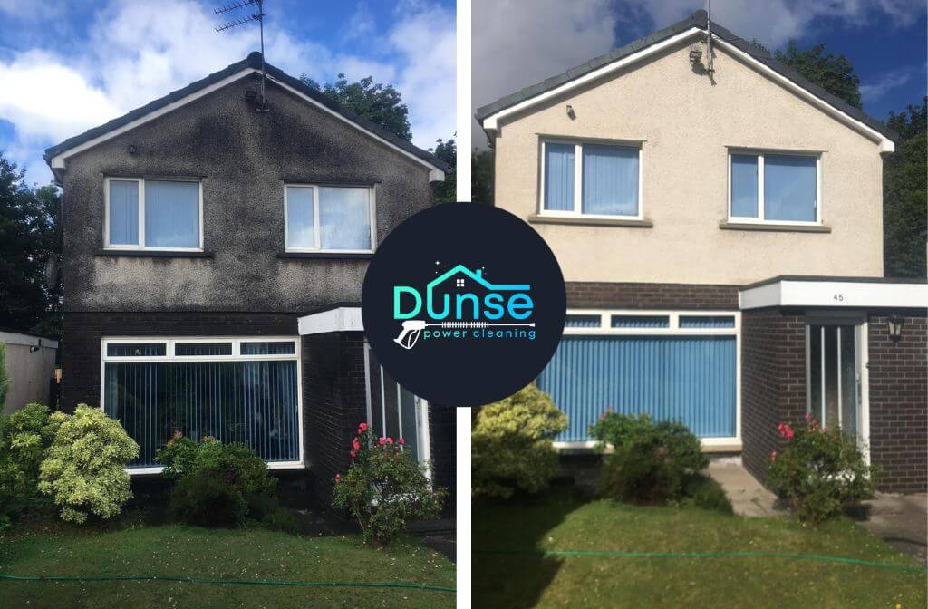 Soft Cleaning Before and After by Dunse Power Cleaning, Soft Cleaning in West Lothian